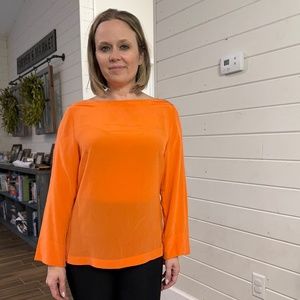 Trina Turk Orange Blouse
